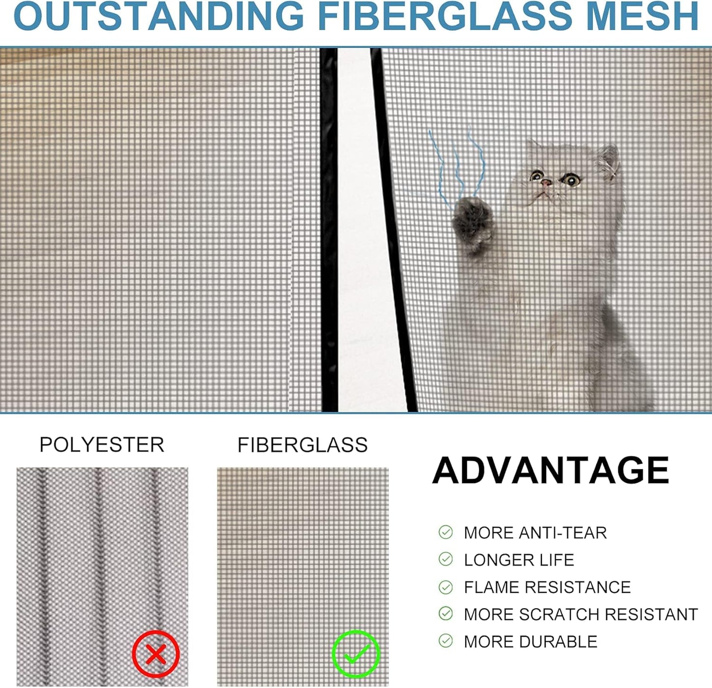 الباب الشبكي المغناطيسي - باب شبك مغناطيسي للحماية من الحشرات